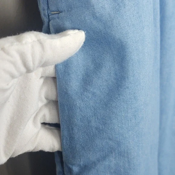 Levi's Chambray Dress Mini Flare Denim NWT Coastal Cowgirl Casual Blue Small - Picture 7 of 15